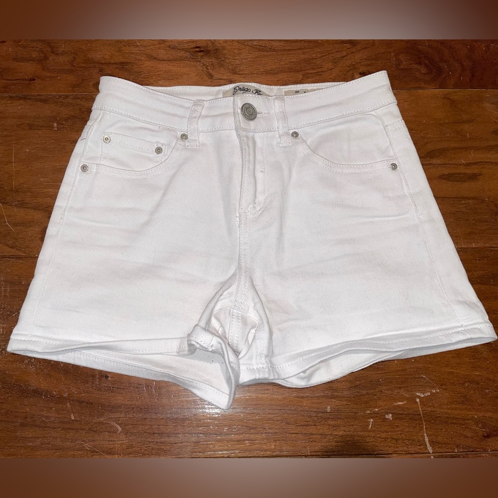 White Jean Shorts